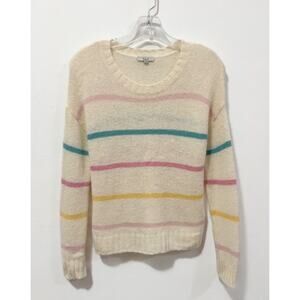 Rails - Women's Perci Sweater in Sorbet Stripe - Fuzzy, Long Sleeve (XS)